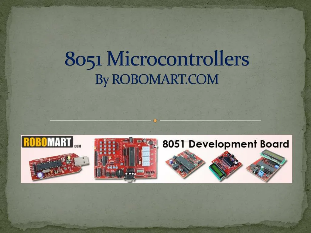 8051 microcontrollers by robomart com
