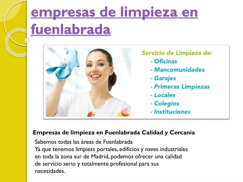 empresas de limpieza en fuenlabrada