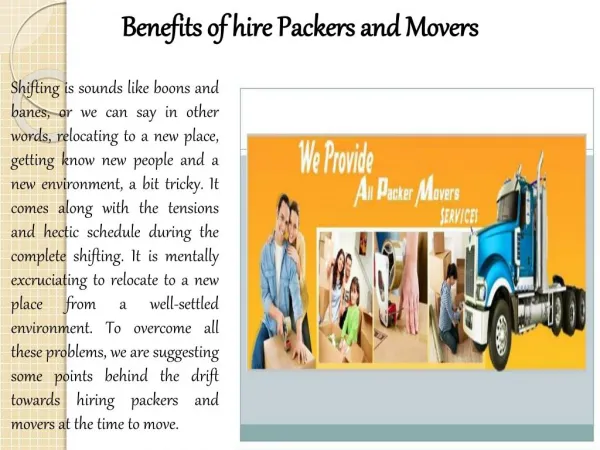 Packers And Mover In Bangalore