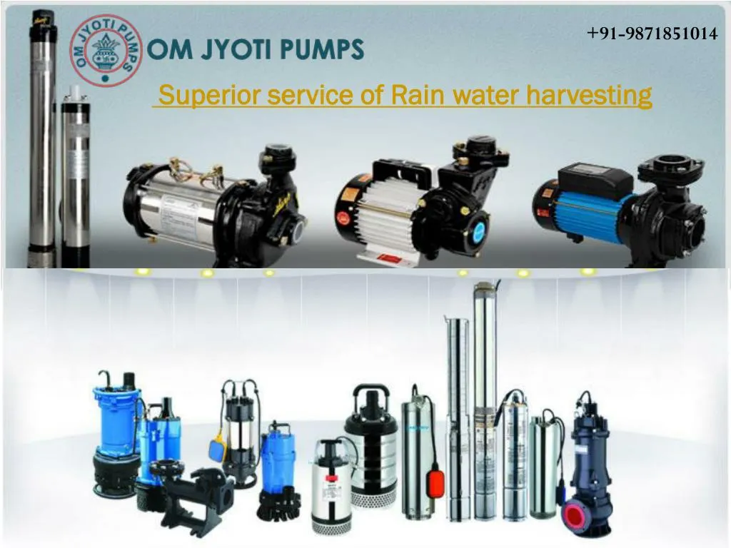 superior service of rain water harvesting