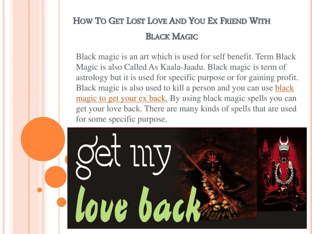 how to get lost love and you ex friend with black magic