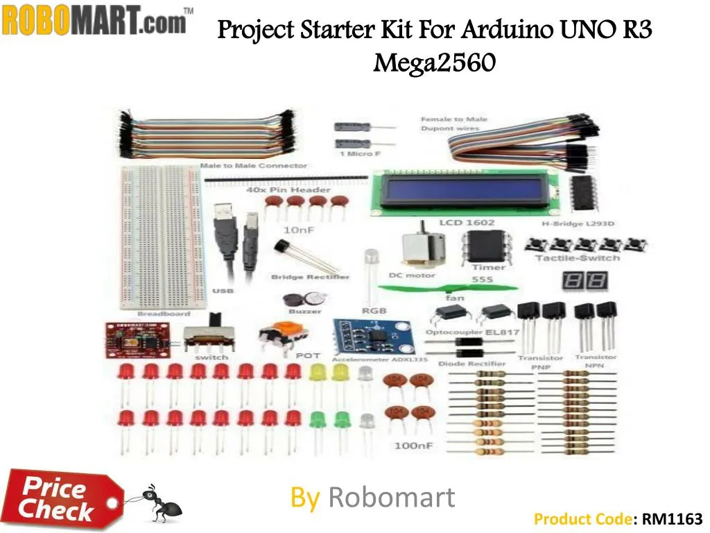 project starter kit for arduino uno r3 mega2560