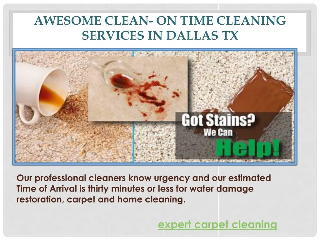 awesome clean on time cleaning services in dallas tx