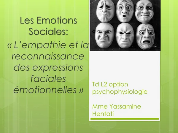 psychobio des émotion