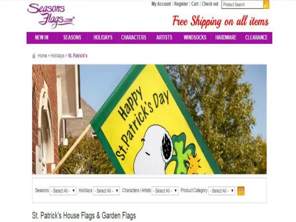 Buy Winter Garden Flags Online