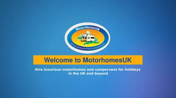 Motorhome Hire UK