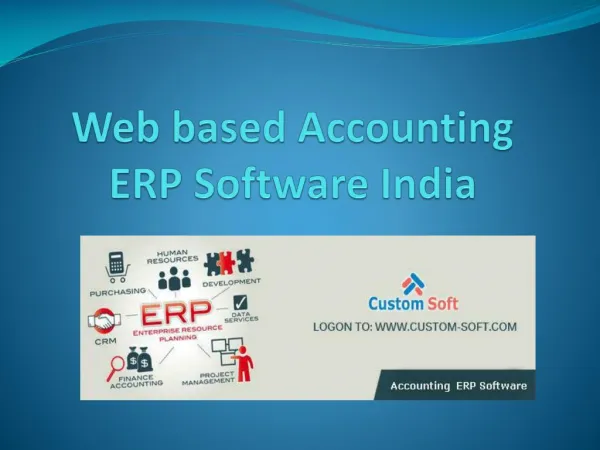 Web Based Accounting ERP Software