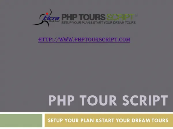 PHP Classified Tour Package Booking Software By Eicra Soft
