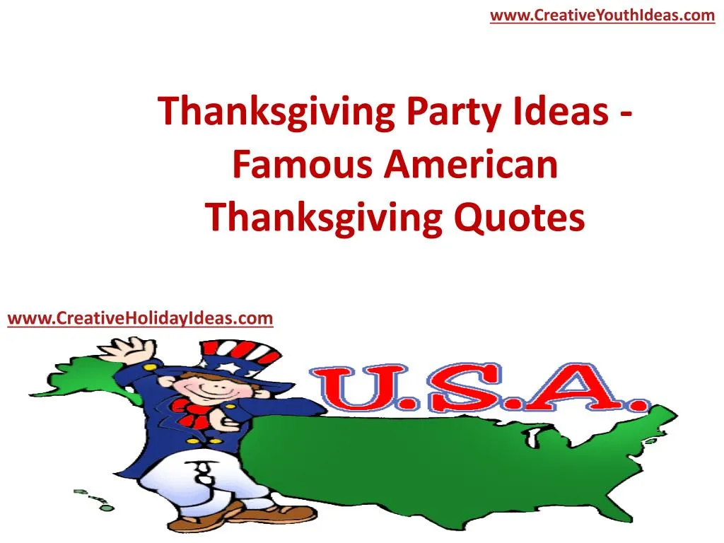 thanksgiving party ideas famous american thanksgiving quotes