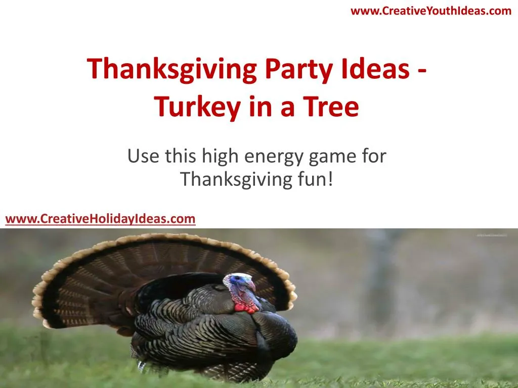thanksgiving party ideas turkey in a tree