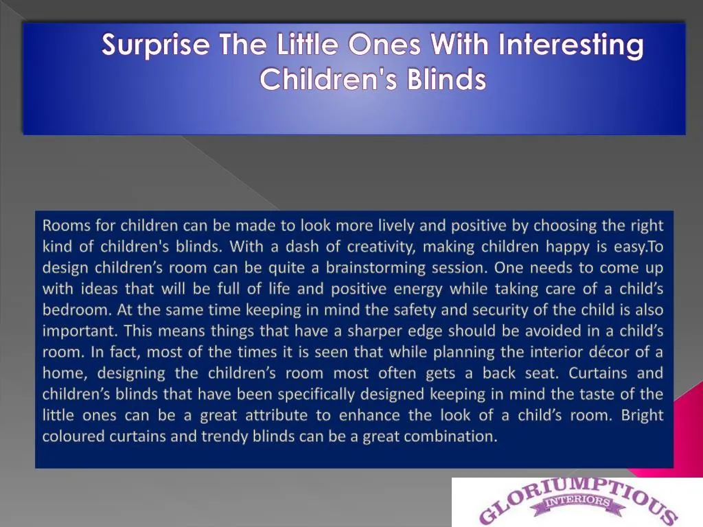 surprise the little ones with interesting children s blinds