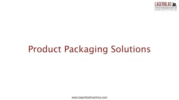 Product Packaging Solutions