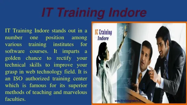 Industrial Training in PHP, SEO and Web design- IT Training Indore
