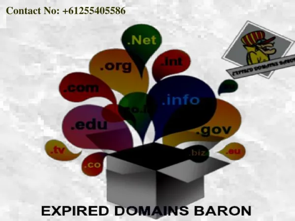 High PR Expired Domain Finder At EXPIRED DOMAINS BARON