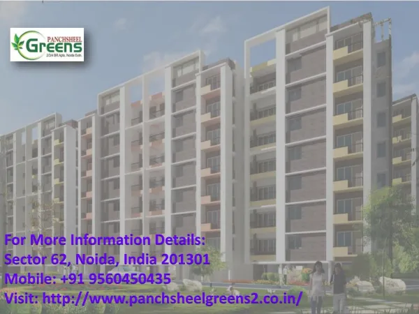 Attractive Payment Plan in panchsheel Greens Call 91 9560450435