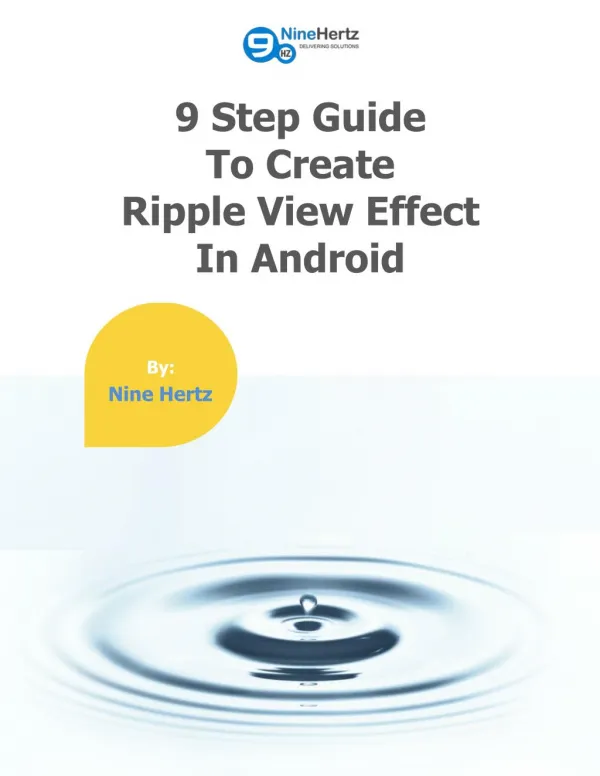 A Complete Guide to Create Ripple View Effect in Android App