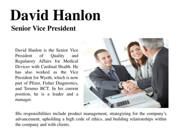 David Hanlon-Senior Vice President