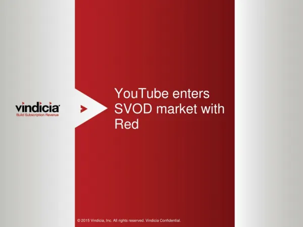 YouTube enters SVOD market with Red - Vindicia