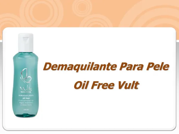 Demaquilante Para Pele Oil Free Vult
