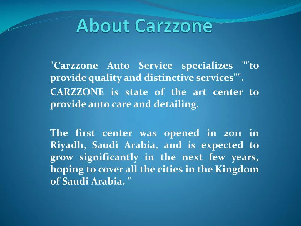 about carzzone