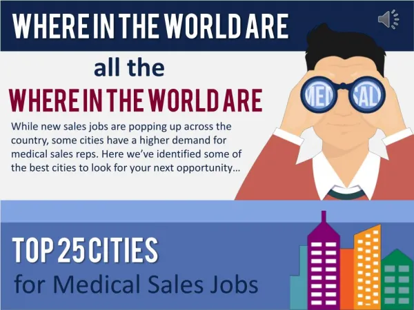 The Best Cities for Medical Sales Jobs