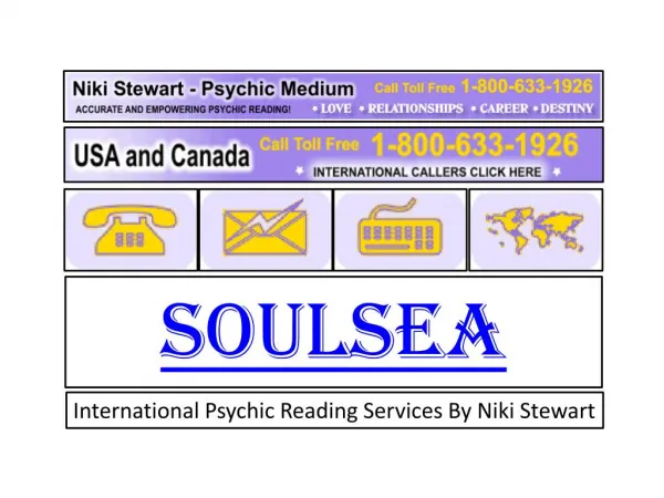 International psychic reading services by Niki Stewart