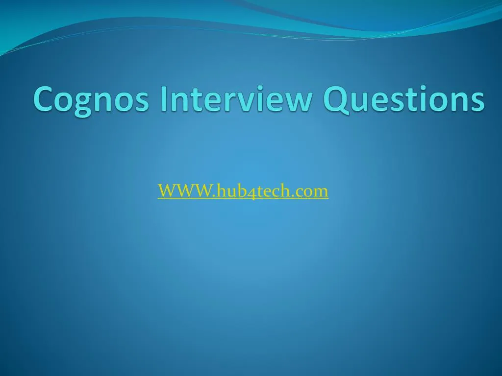 cognos interview questions