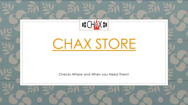 Chax store