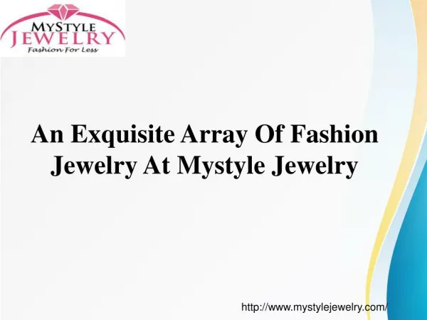 MyStyle Jewelry - Buy Online Fashion Jewelry For Women