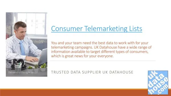 Consumer telemarketing Lists