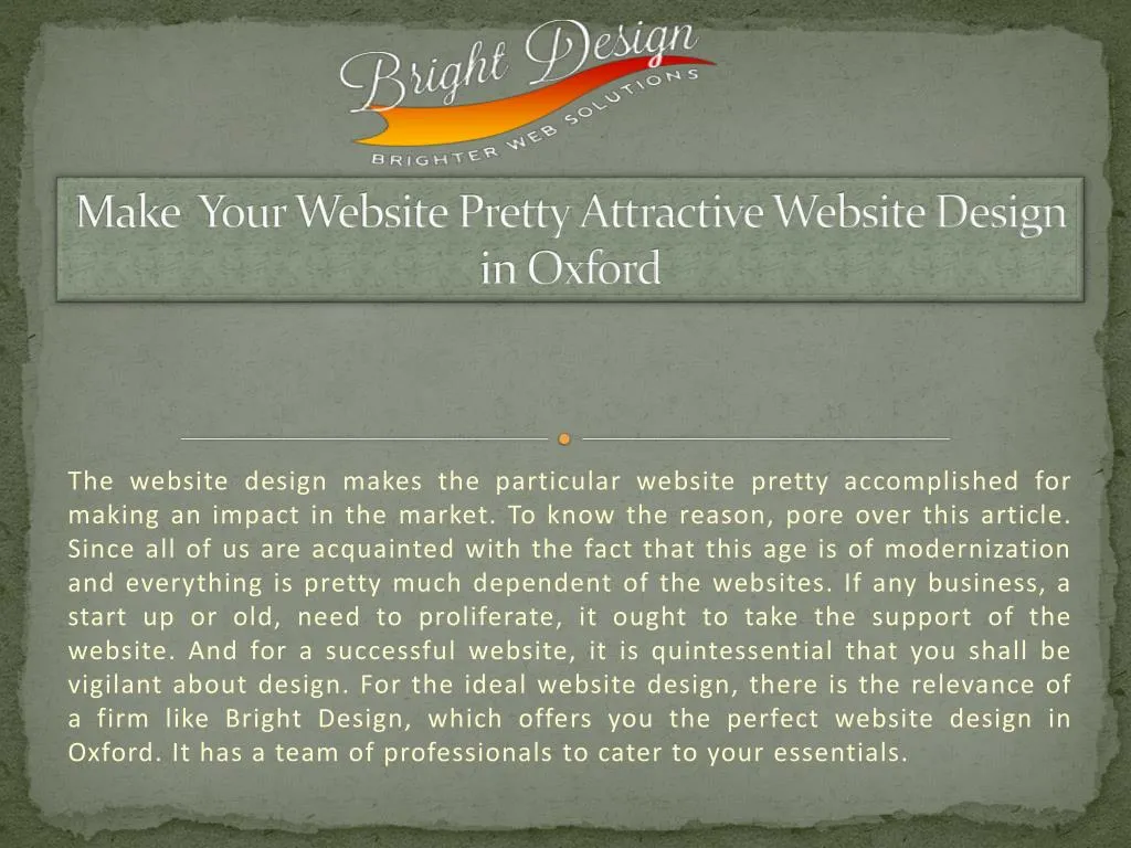 make your website pretty attractive website design in oxford