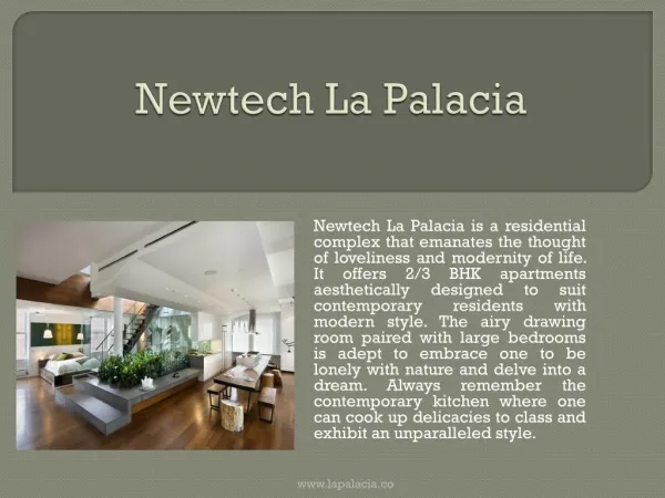 Newtech La Palacia Residential Project