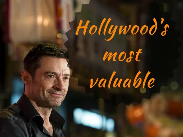 Hollywood's most valuable