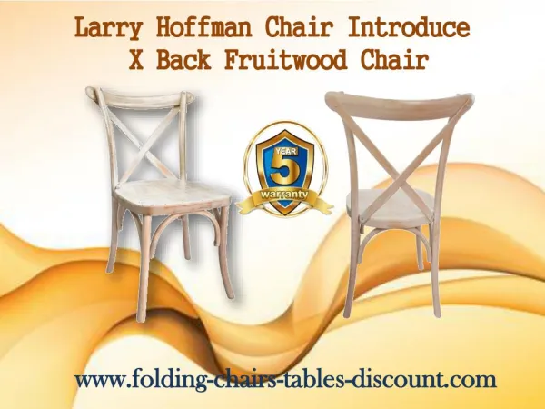 Larry Hoffman Chair Introduce X Back Fruitwood Chair