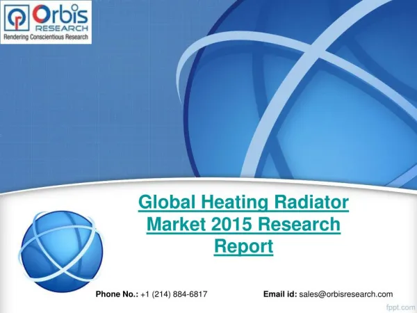 New Report Sheds Light On the Global Heating Radiator Market Analysis & 2020 Forecast Study