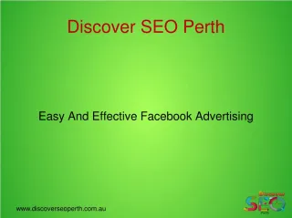 Facebook Advertising, facebook marketing, facebook advertising Perth - slide 1