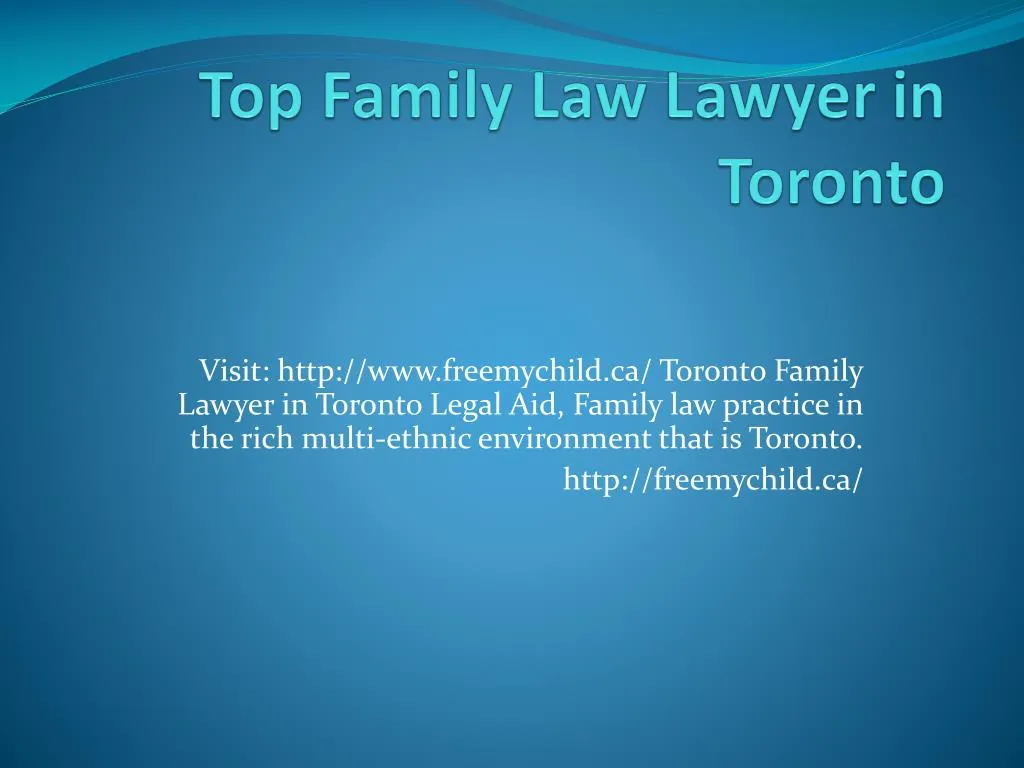 top family law lawyer in toronto