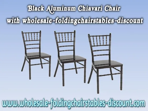 Black Aluminum Chiavari Chair with wholesale-foldingchairstables-discount