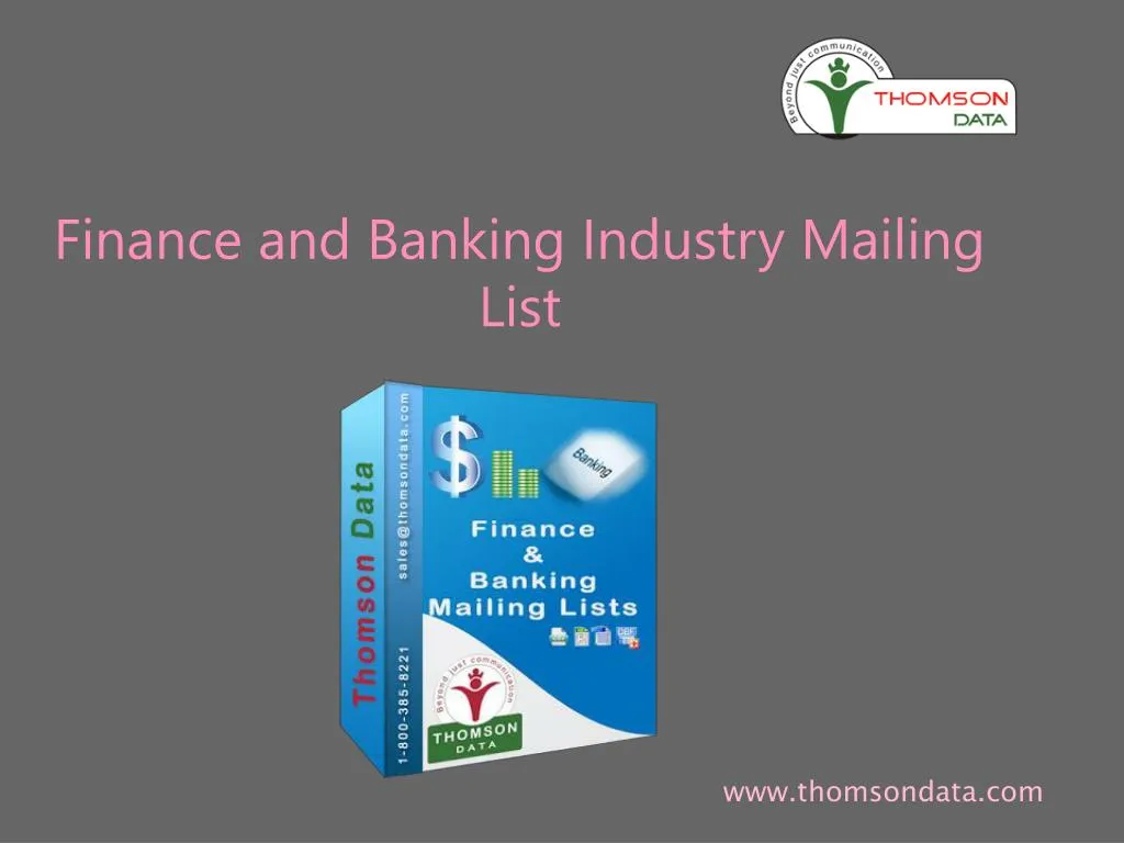 finance and banking industry mailing list