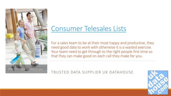 Consumer telesales Leads