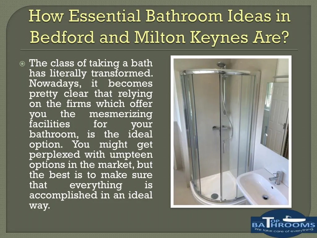 how essential bathroom ideas in bedford and milton keynes are