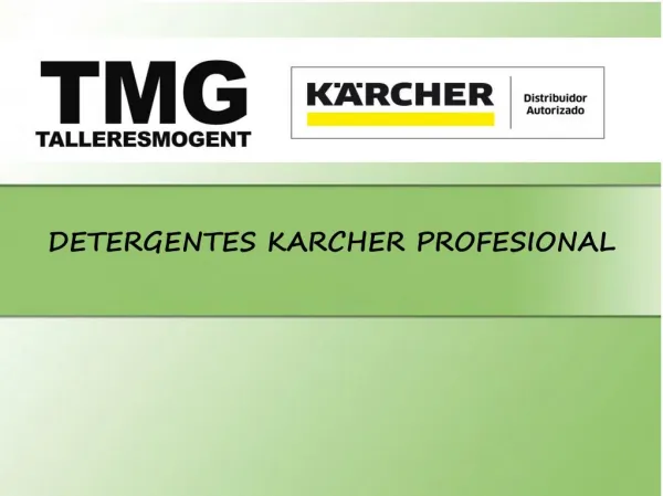 detergentes karcher profesional