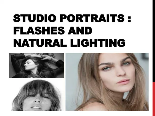 Studio portraits flashes and natural lighting