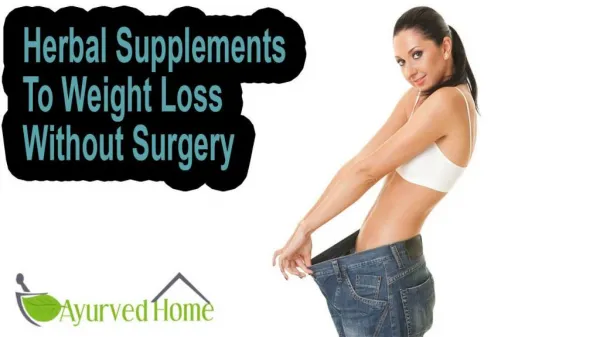 Herbal Supplements To Weight Loss Without Surgery