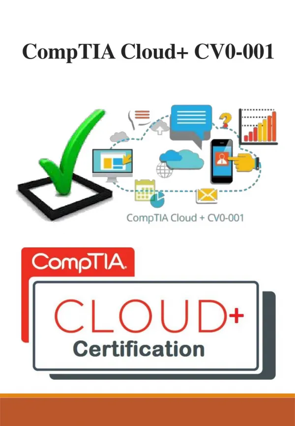 CompTIA Cloud CV0-001 pass4sure