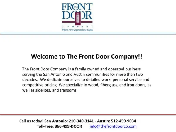 Entry doors the frontdoorco.com