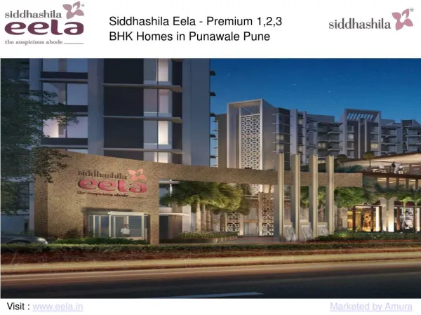 Siddhashila Eela - Premium 1,2,3 bhk Homes in Punawale Pune