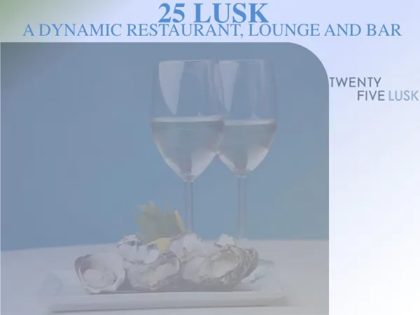 25 Lusk - American Restaurant SOMA