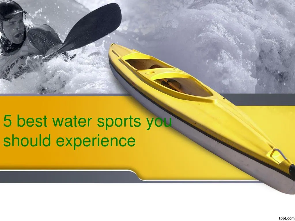 5 best water sports you should experience