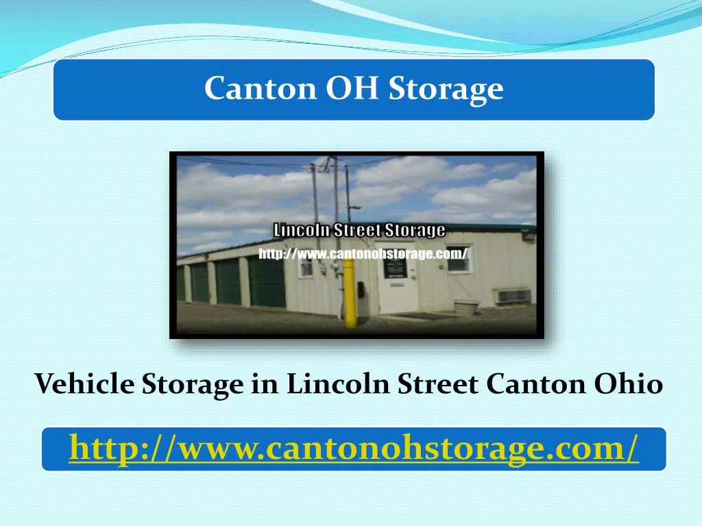 vehicle storage in lincoln street canton ohio